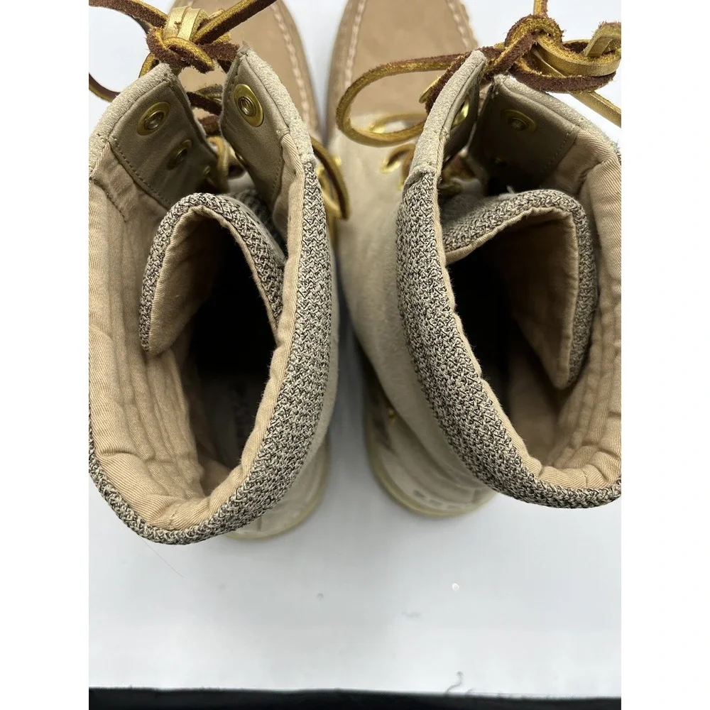 Sperry Top-Sider‎ Women's Hikerfish Boot 9531401 Size 8.5M Brown Beige Shimmer